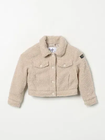 Il Gufo Kids' Teddy Jacket In Yellow Cream