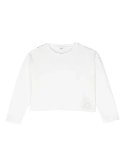 Il Gufo Kids' Logo-embroidered T-shirt In White