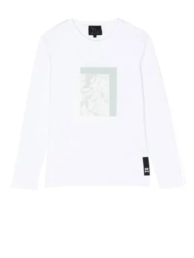 Il Gufo Kids' Logo-print Long-sleeve T-shirt In White