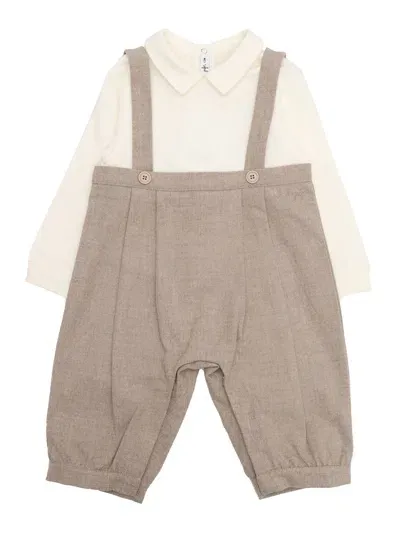 Il Gufo Onesie In Brown