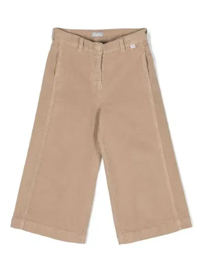 Il Gufo Kids' Pantalone Cotone Beige In Marrone