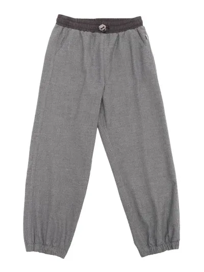 Il Gufo Kids' Pants In Gray