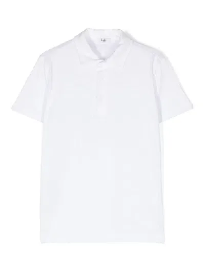 Il Gufo Kids' Jersey Cotton Polo Shirt In White