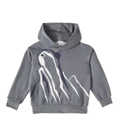 Il Gufo Kids' Printed Cotton Jersey Sweatshirt In Grau