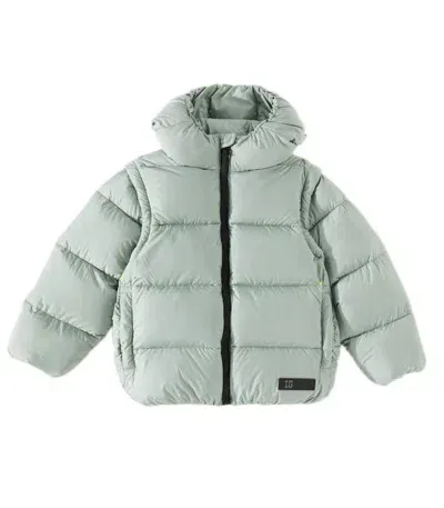 Il Gufo Kids' Quilted Down Jacket In Green