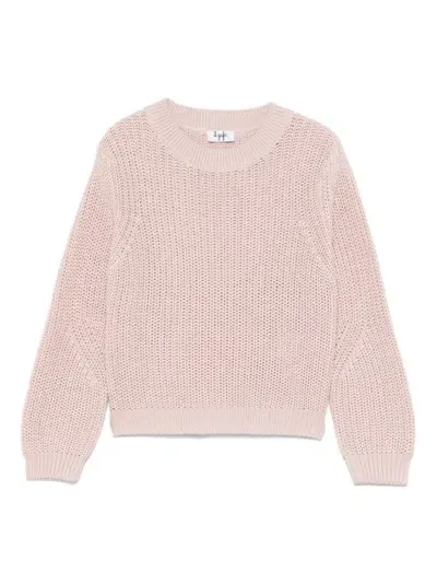 Il Gufo Kids' Ribbed-knit Sweater In Pink