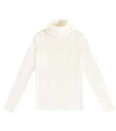 Il Gufo Kids' Ribbed-knit Sweater In White