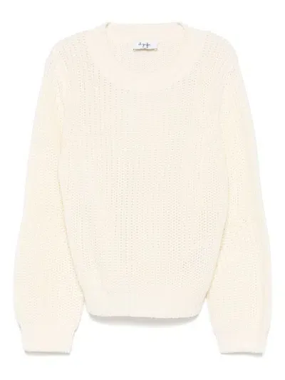 Il Gufo Kids' Ribbed-knit Sweater In White