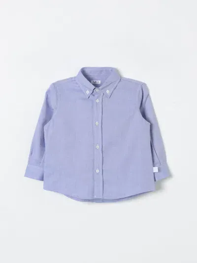 Il Gufo Cotton Oxford Shirt In Blau