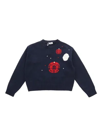 Il Gufo Kids' Sweater In Blue