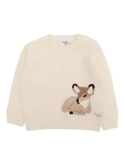 Il Gufo Kids' Sweater In White