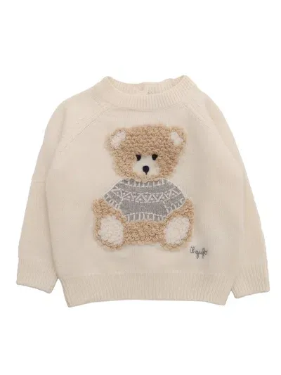 Il Gufo Kids' Sweater In White