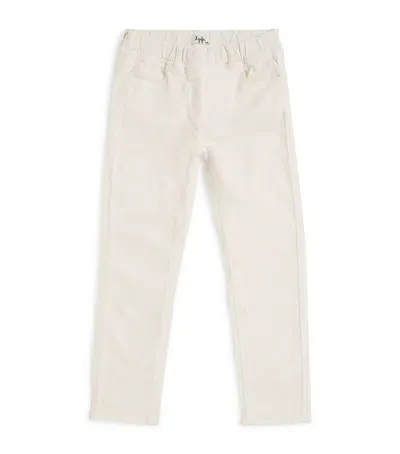 Il Gufo Kids' Velvet Trousers In White