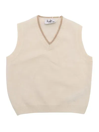 Il Gufo Kids' Vest In White