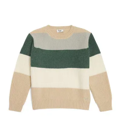 Il Gufo Kids' Virgin Wool Striped Sweater (4-14 Years) In Multicolor