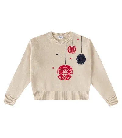 Il Gufo Kids' Virgin Wool Sweater In Beige