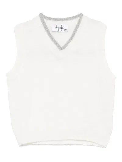 Il Gufo Babies' Virgin-wool Vest In White