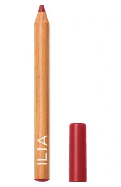 Ilia Lip Sketch Hydrating Lipstick + Lip Liner Crayon Kiln 0.08 oz / 2.3 G