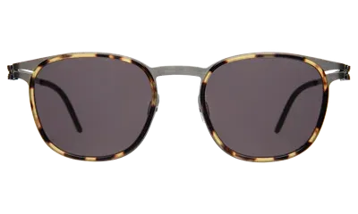 Illesteva Astor Titanium Sunglasses In Brown