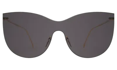 Illesteva Boca Mask Sunglasses In Grey / Grey