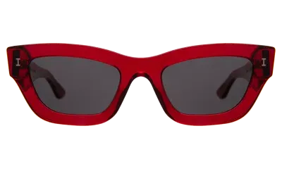 Illesteva Donna Sunglasses In Red