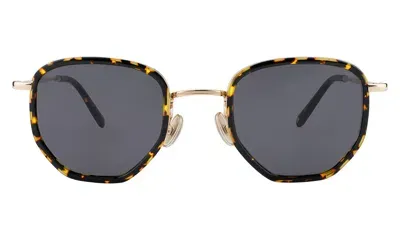 Illesteva Hunter Ace Sunglasses In Metallic