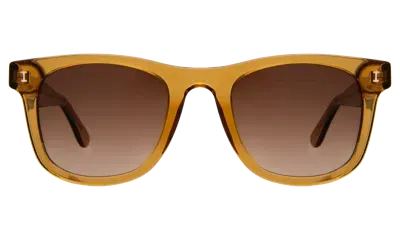 Illesteva James Sunglasses In Cider / Brown Gradient