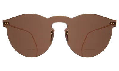 Illesteva Leonard Mask Sunglasses In Brown