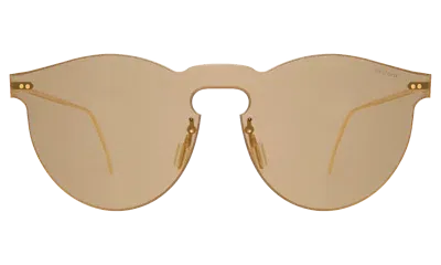 Illesteva Leonard Mask Sunglasses In Gold