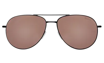 Illesteva Linate Sunglasses In Black / Rose Flat Mirror