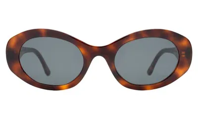 Illesteva Luna Sunglasses In Havana / Grey Flat