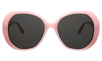 Illesteva Manuela Sunglasses In Pale Pink / Grey