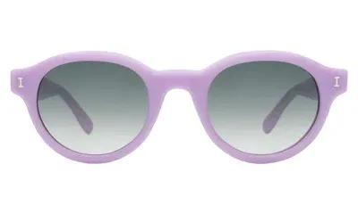 Illesteva Medellin Sunglasses In Matte Lilac / Olive Gradient