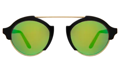 Illesteva Milan Iv Sunglasses In Green