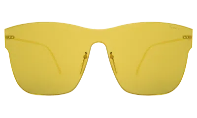 Illesteva Newbury Mask Sunglasses In Yellow