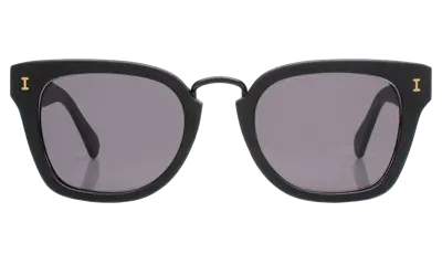 Illesteva Positano Sunglasses In Matte Black / Grey