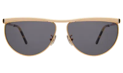 Illesteva Riviera Sunglasses In Rose Gold / Grey