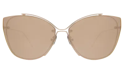 Illesteva San Jose Sunglasses In Gold / Rose Mirror