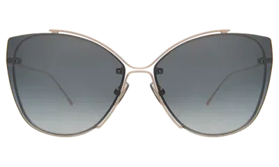 Illesteva San Jose Sunglasses In Gold / Silver Mirror Gradient