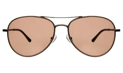 Illesteva Stanton Sunglasses In Bronze / Red See Through