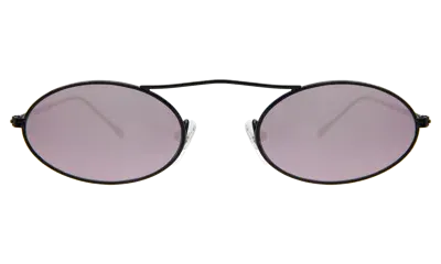 Illesteva Sydney Sunglasses In Black / Rose Mirror