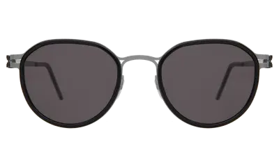 Illesteva Tompkins Titanium Sunglasses In Black