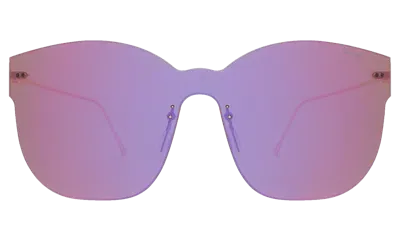 Illesteva Venice Mask Sunglasses In Purple