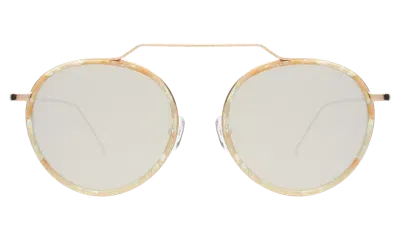 Illesteva Wynwood Ace Sunglasses In Gold