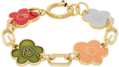 In Gold We Trust Paris Gold Flower Bracelet