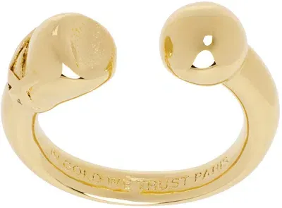 In Gold We Trust Paris Gold Piercing Ring