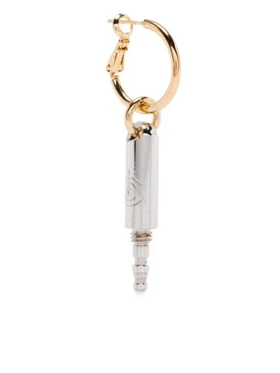 In Gold We Trust Paris Jack Single Dangle Earring In Silver