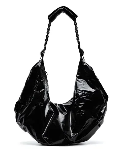 Innerraum Object Hm4 Xxl Half Moon Shoulder Bag In Black