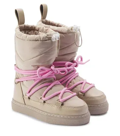 Inuikii Kids' Technical High Snow Boots In Beige