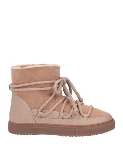 Inuikii Felt Wedge Snow Boots In Pink